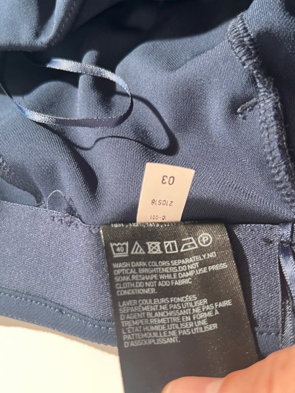 UNIQLO Dark Navy Wide Leg Knit Pants / Dress Trousers - Picture 6 of 9